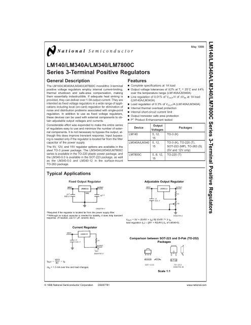 LM140/LM340A/LM340/LM7800C Series 3-Terminal Positive - ECEE