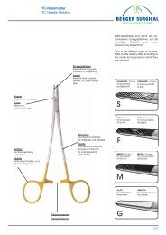 TC-Nadelhalter TC Needle Holders - Berger Surgical