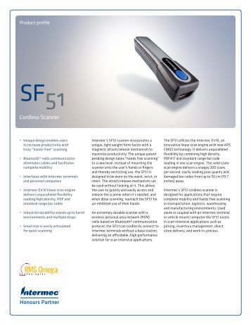 SF51 Cordless Scanner - RMS Omega Technologies
