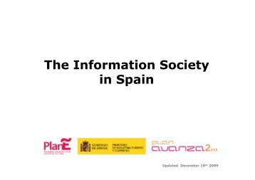 The Information Society in Spain - Plan Avanza