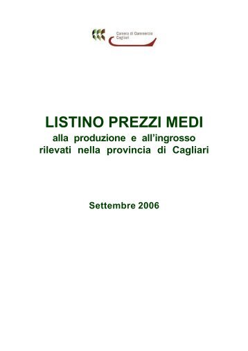 LISTINO PREZZI MEDI