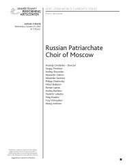 Russian Patriarchate Choir of Moscow - Segerstrom Center for the Arts