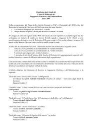 Manifesto degli Studi del Corso di Dottorato in Ingegneria Elettrica e ...