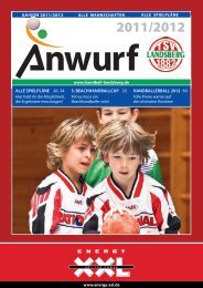 Über 120 versch. Spirituosen »Über 21 ... - TSV Landsberg - Handball
