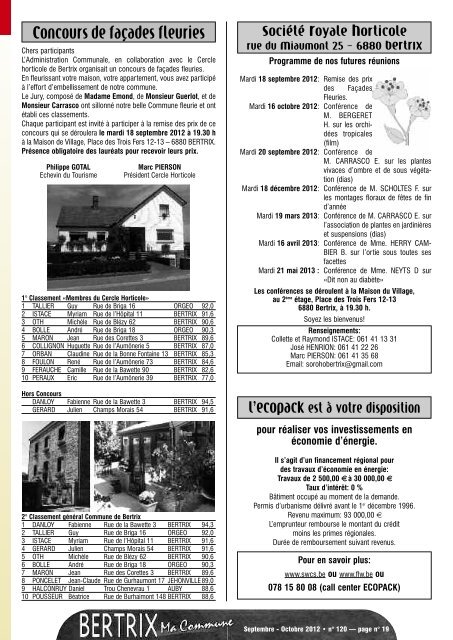 Revue Communale de Bertrix nÂ° 120