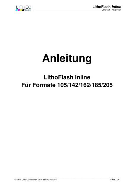 Anleitung Litho Flash