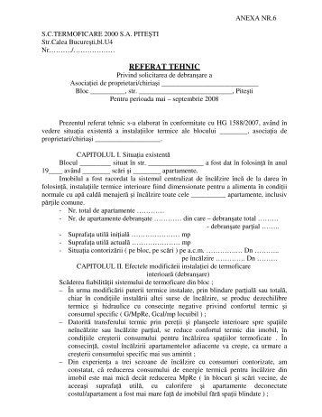 REFERAT TEHNIC