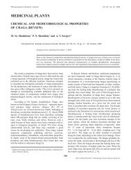 Chemical and medicobiological properties of chaga - IngentaConnect