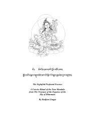 Green Tara Terma - Heart Teachings by Lama Tharchin Rinpoche