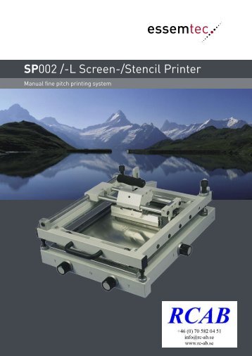 SP 002 Brochure