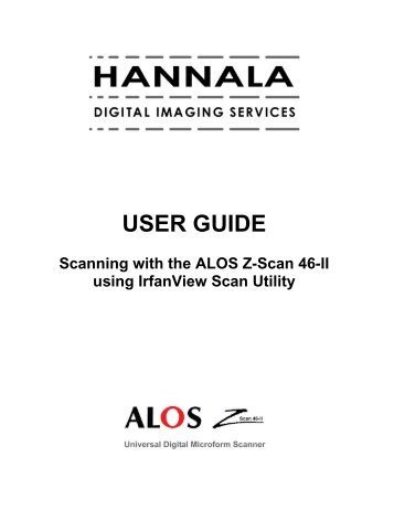 Scanning with the  Z-46 using IrfanView - HANNALA Inc.