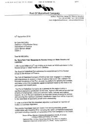 Letter from michael flynn, Chairman port of Waterford Company, incl ...