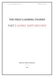 the fred gaisberg diaries part 2 - Recording Pioneers