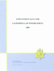 Employment Data for California Law Enforcement - State of California