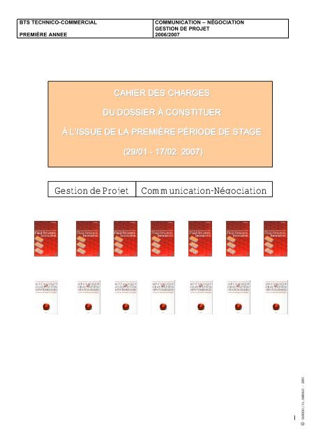 cahier des charges dossier