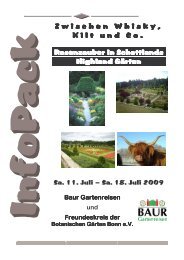 InfoPack Schottland 2009 - Freundeskreis Botanische GÃ¤rten Bonn ...