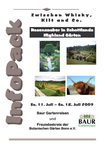 InfoPack Schottland 2009 - Freundeskreis Botanische GÃ¤rten Bonn ...