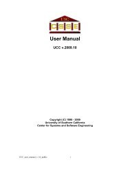 User Manual - USC Center for Systems and Software Engineering ...