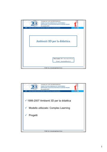 236 KB - Cisi - UniversitÃ  degli Studi di Torino