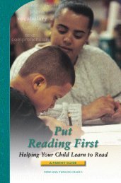 Put Reading First: Helping Your Child Learn to Read - LINCS