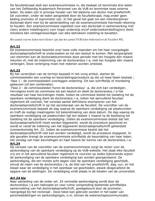 Aanvullend doctoraatsregelement WE.pdf - Faculteit Wetenschappen