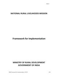 NRLM Frame Work for Implementation - (DRDA), Puducherry