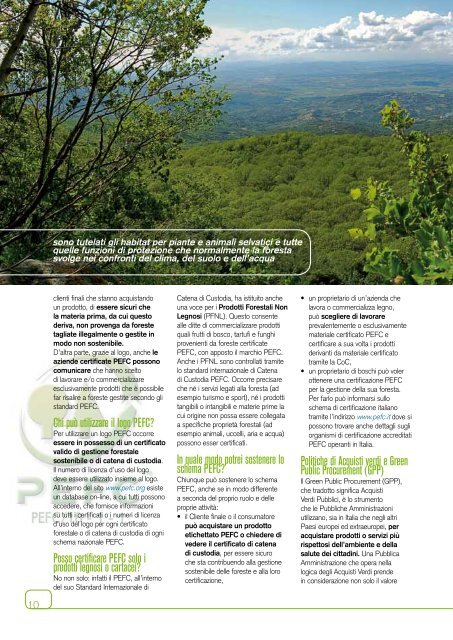 Catalogo Foreste e Aziende Certificate PEFC 2010 - greenfvg.it