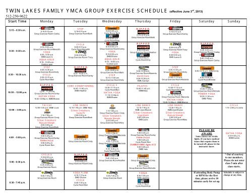 Ymca Workout Plans | EOUA Blog