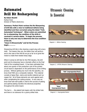 Automated Drill Bit Sharpening - Matrix Electronics