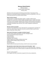 Infinite Campus Cheat Sheet