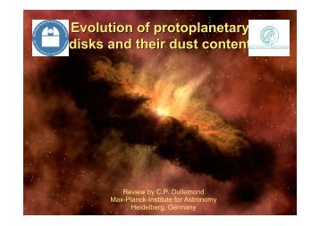 Evolution of protoplanetary disks and their dust content