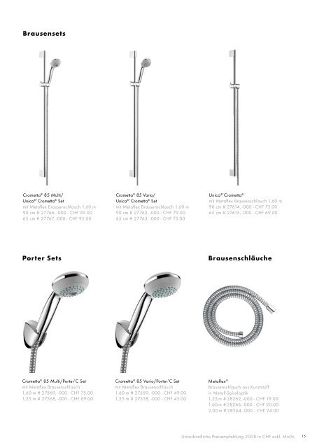 Croma® 100 / Crometta® 85 - Hansgrohe