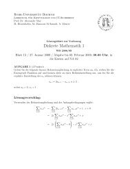 Diskrete Mathematik 1 - CITS - Ruhr-Universität Bochum