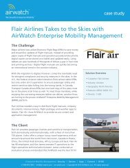 AirWatch Case Study - Flair air