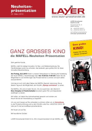 Ganz GroSSeS Kino - Layer-Großhandel GmbH & Co. KG