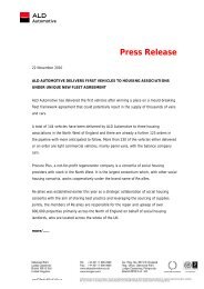 Press Release - ALD Automotive