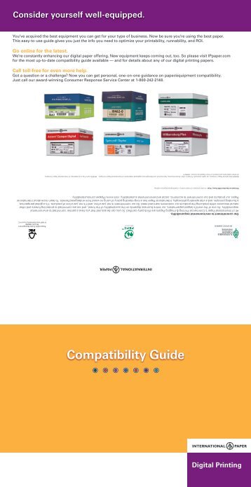 Digital Printing Compatibility Guide - International Paper
