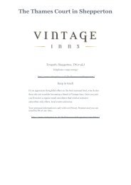 Download The Thames Court Sunday menu - Vintage Inns