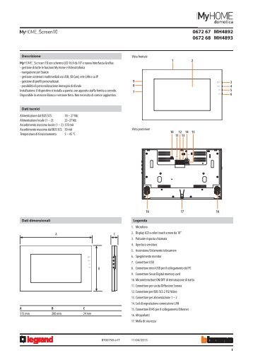 Schede tecniche - Professionisti BTicino