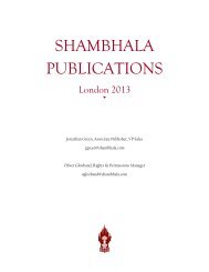 SHAMBHALA PUBLICATIONS - anthea