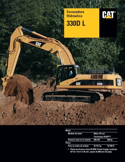 Specalog for Excavadora HidrÃƒÂ¡ulica 330D L ... - Kelly Tractor