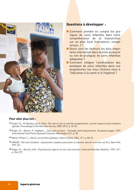 les modèles conceptuels en malnutrition infantile - Action Against ...