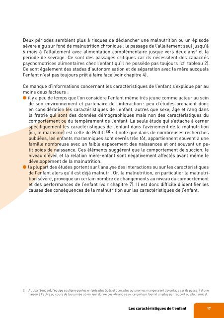 les modèles conceptuels en malnutrition infantile - Action Against ...