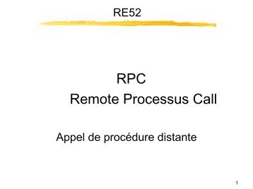 remote processus cal..