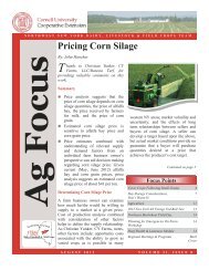 Pricing Corn Silage - New York Diary and Field Crop Programs ...