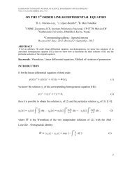 on the 3 order linear differential equation - Kathmandu University