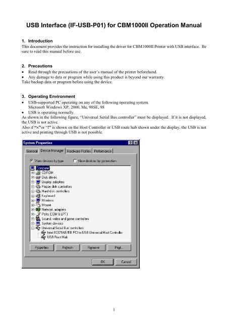 Driver cbm 1000 opos Windows