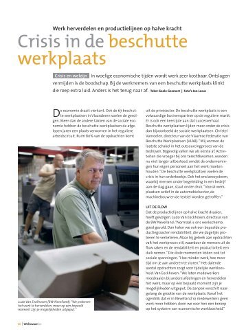 Crisis in de beschutte werkplaats - Noordheuvel