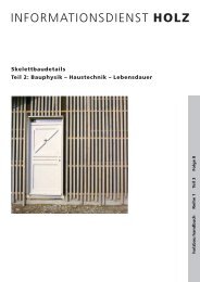 HOLZ Skelettbaudetails Teil 2: Bauphysik â Haustechnik