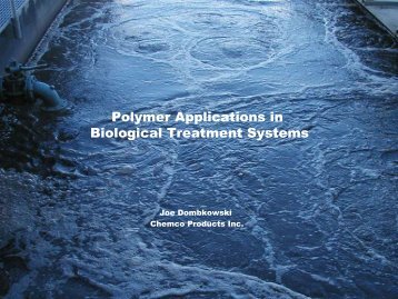 WASTEWATER TREATMENT POLYMERS